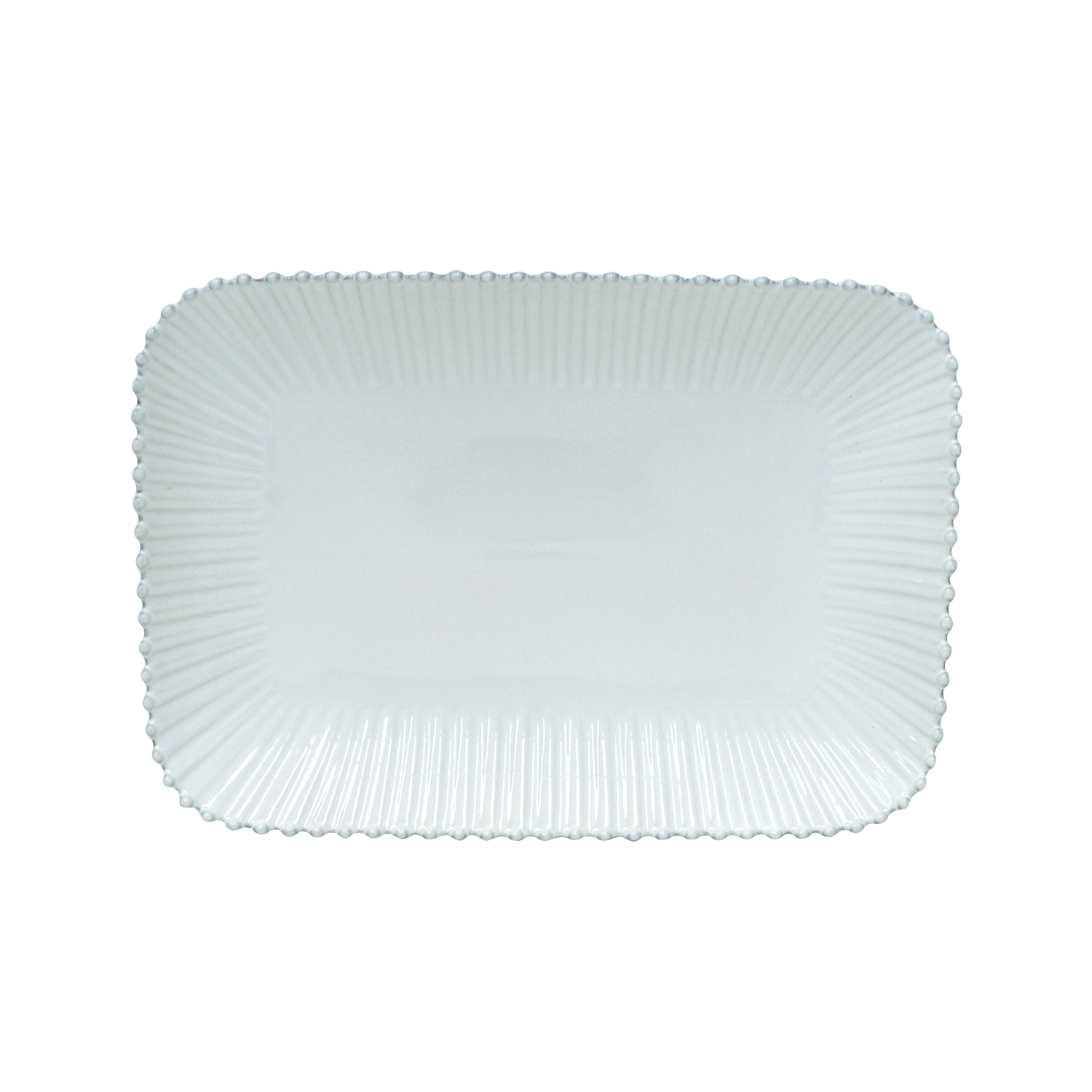 Pearl White Rect. Platter/tray 40cm Gift