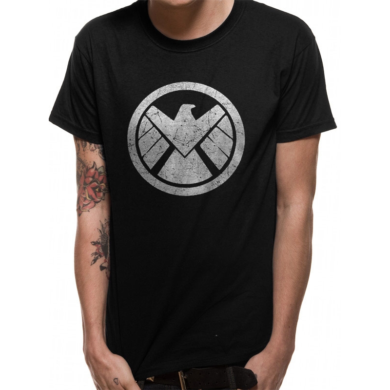 Marvel T Shirt Shield Logo Mens Small Gift