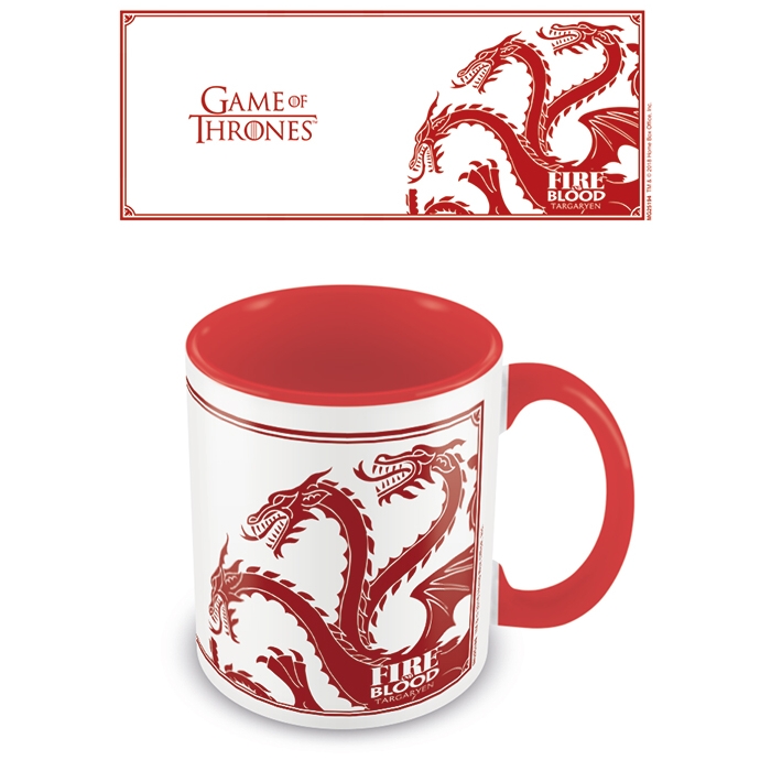 Game Of Thrones Boxed Mug Coloured Inner Targaryen Gift