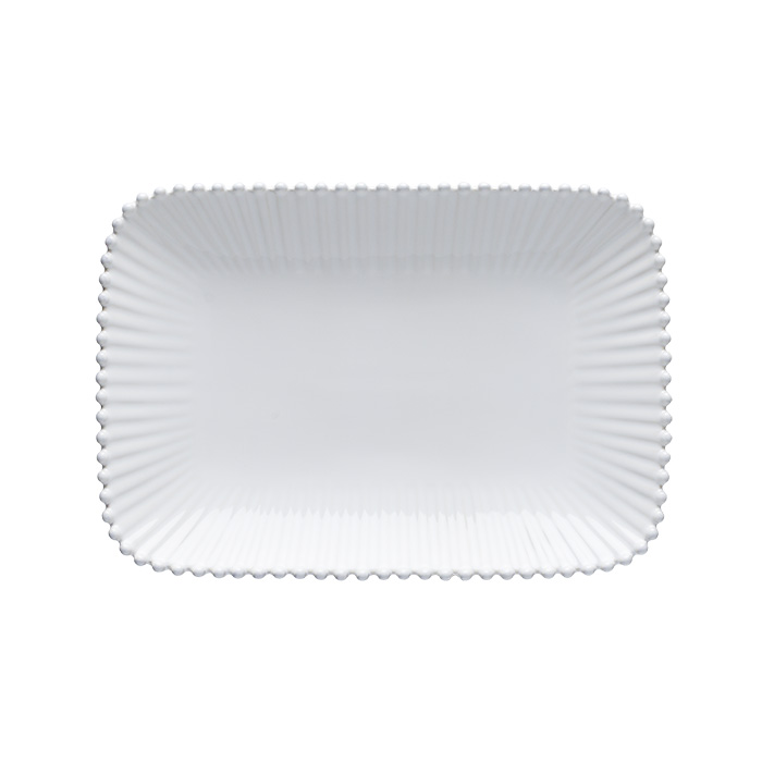 Pearl White Rectangular Platter 30cm Gift