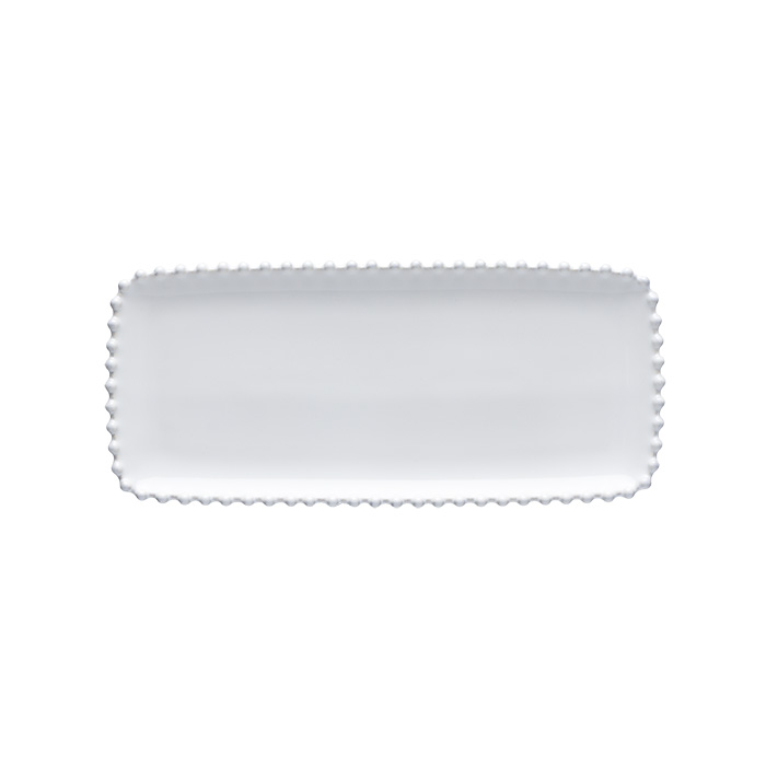 Pearl White Rectangular Tray 30cm Gift