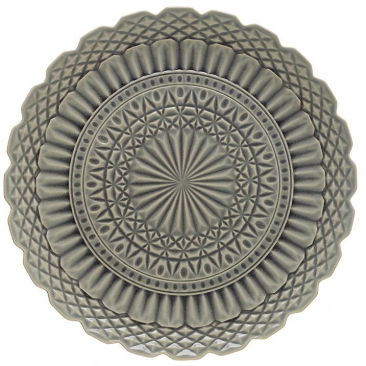 Cristal Grey Round Platter 39cm Gift