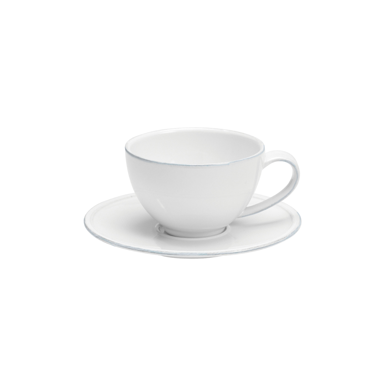 Friso White Tea Cup & Saucer 0.26l Gift