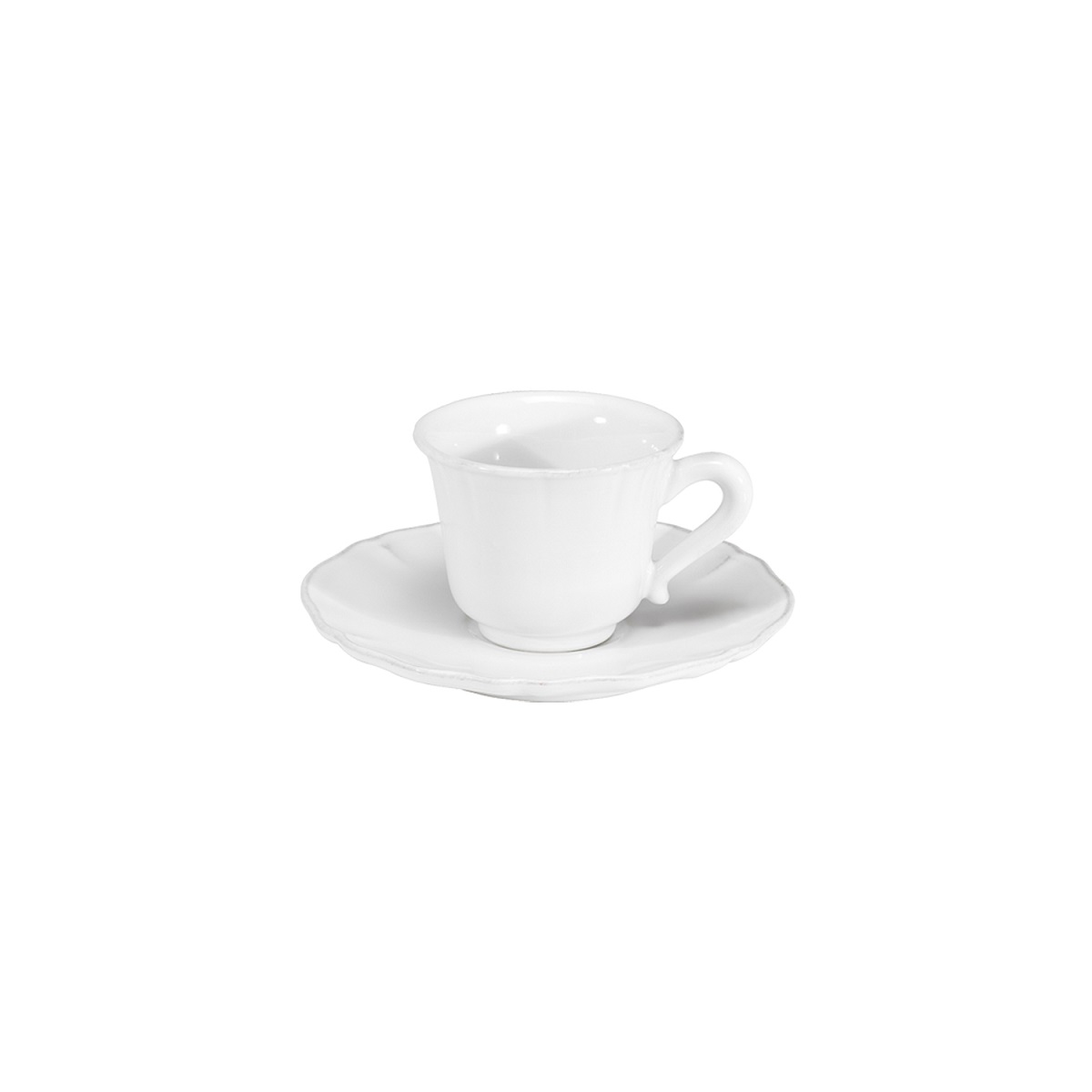 Alentejo White Coffee Cup & Saucer Gift