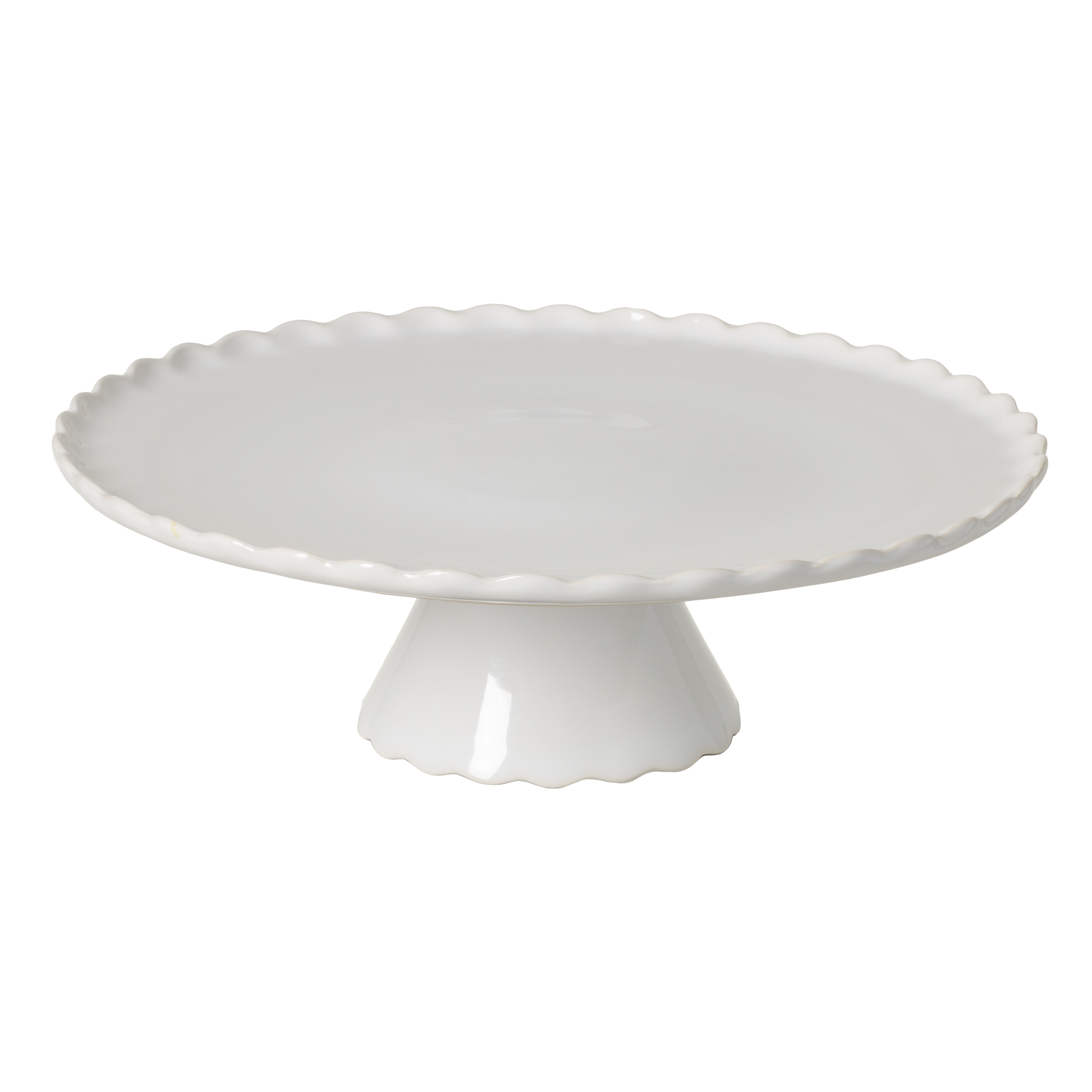 Forma White Footed Plate Large 34cm Gift