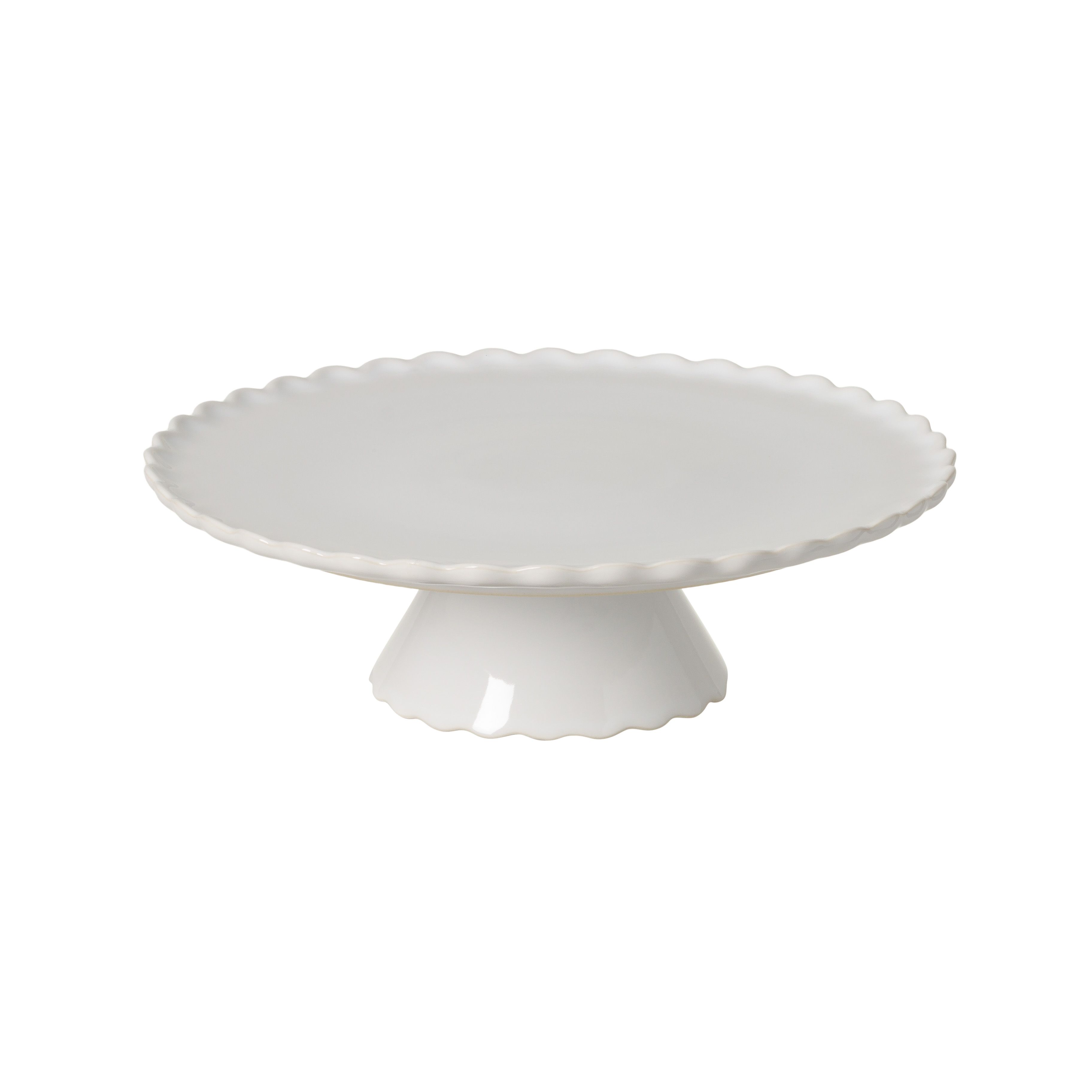 Forma White Footed Plate Medium 28cm Gift