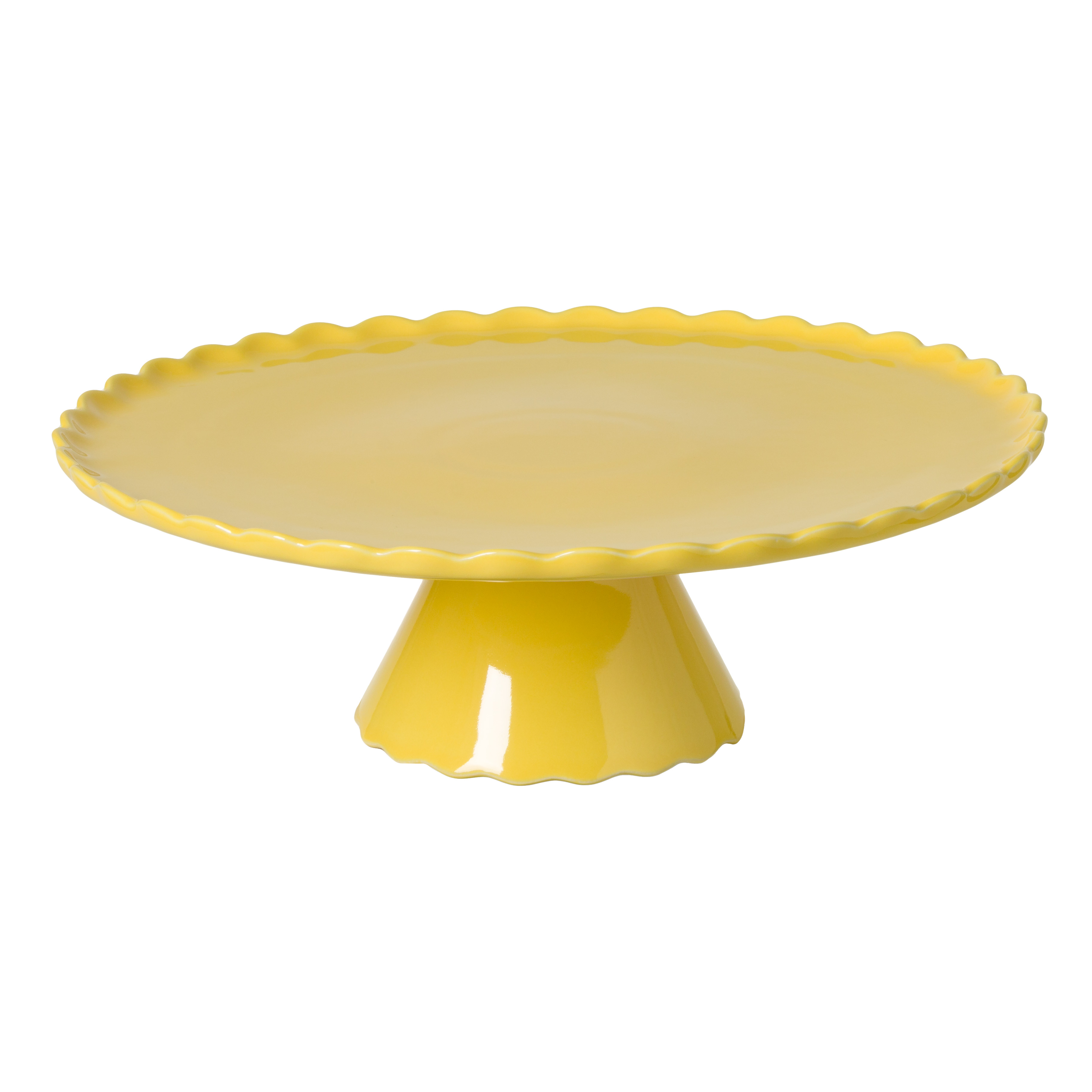 Forma Yellow Footed Plate Large 34cm X1 Gift