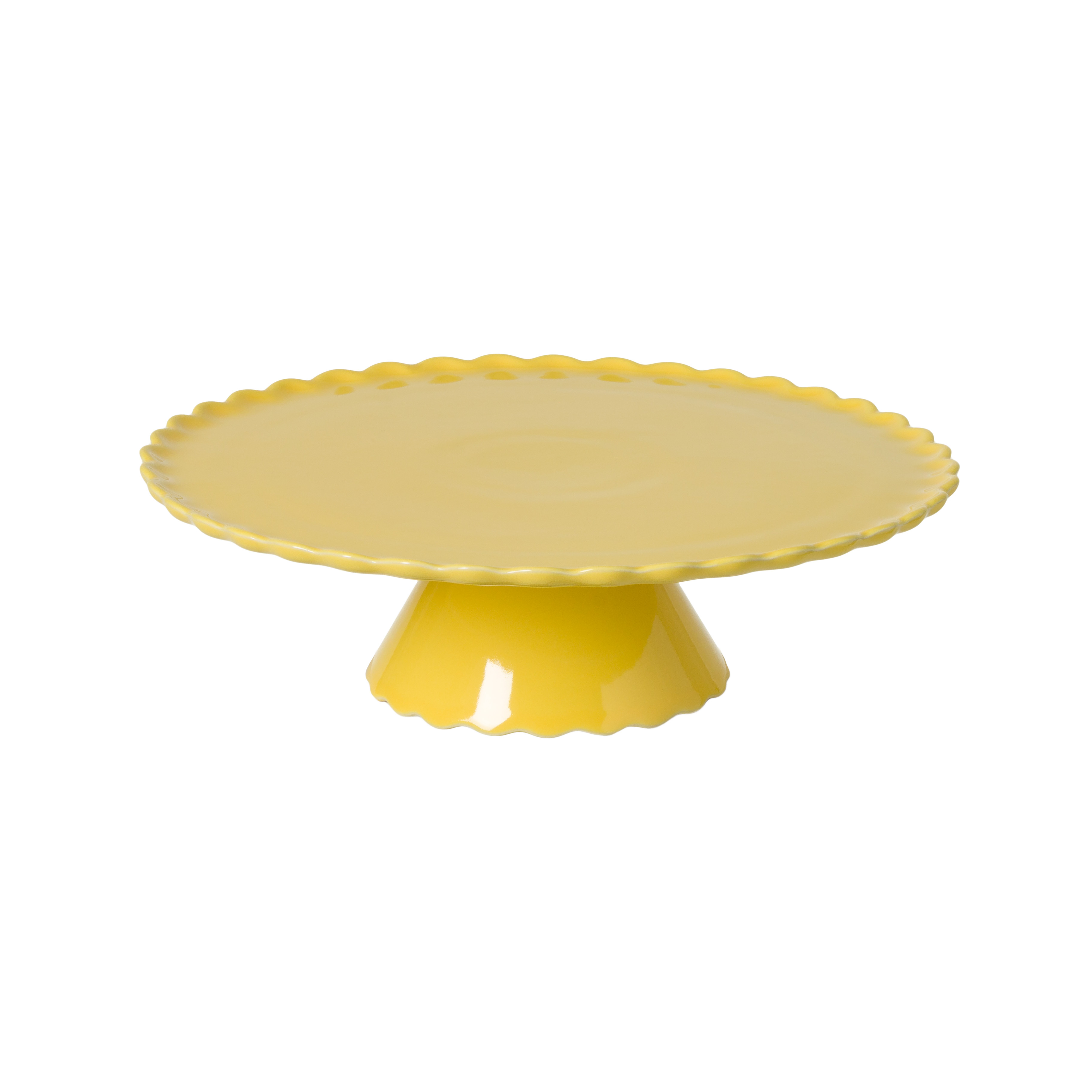 Forma Yellow Footed Plate Medium 28cm X1 Gift