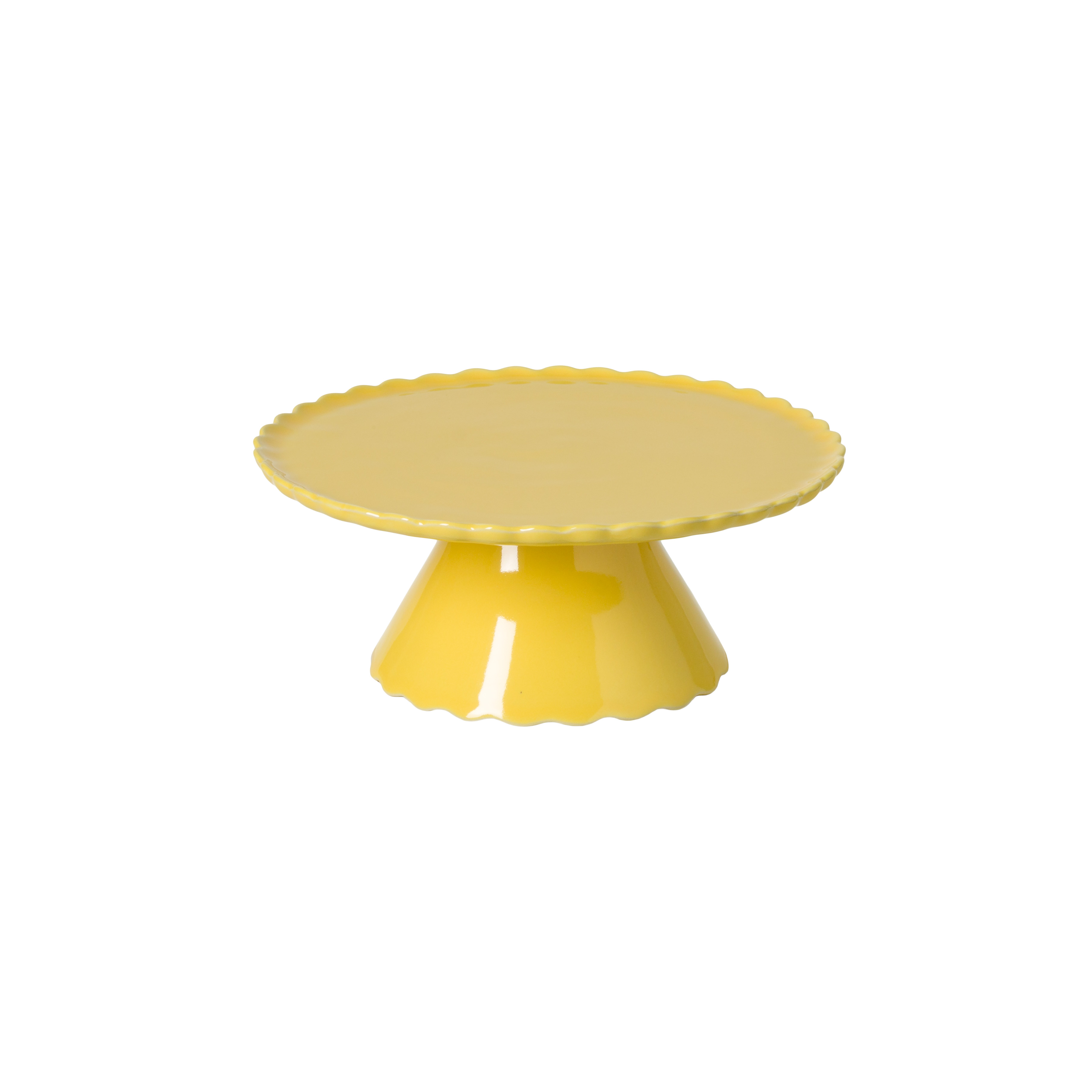 Forma Yellow Footed Plate Small 20.6cm X1 Gift