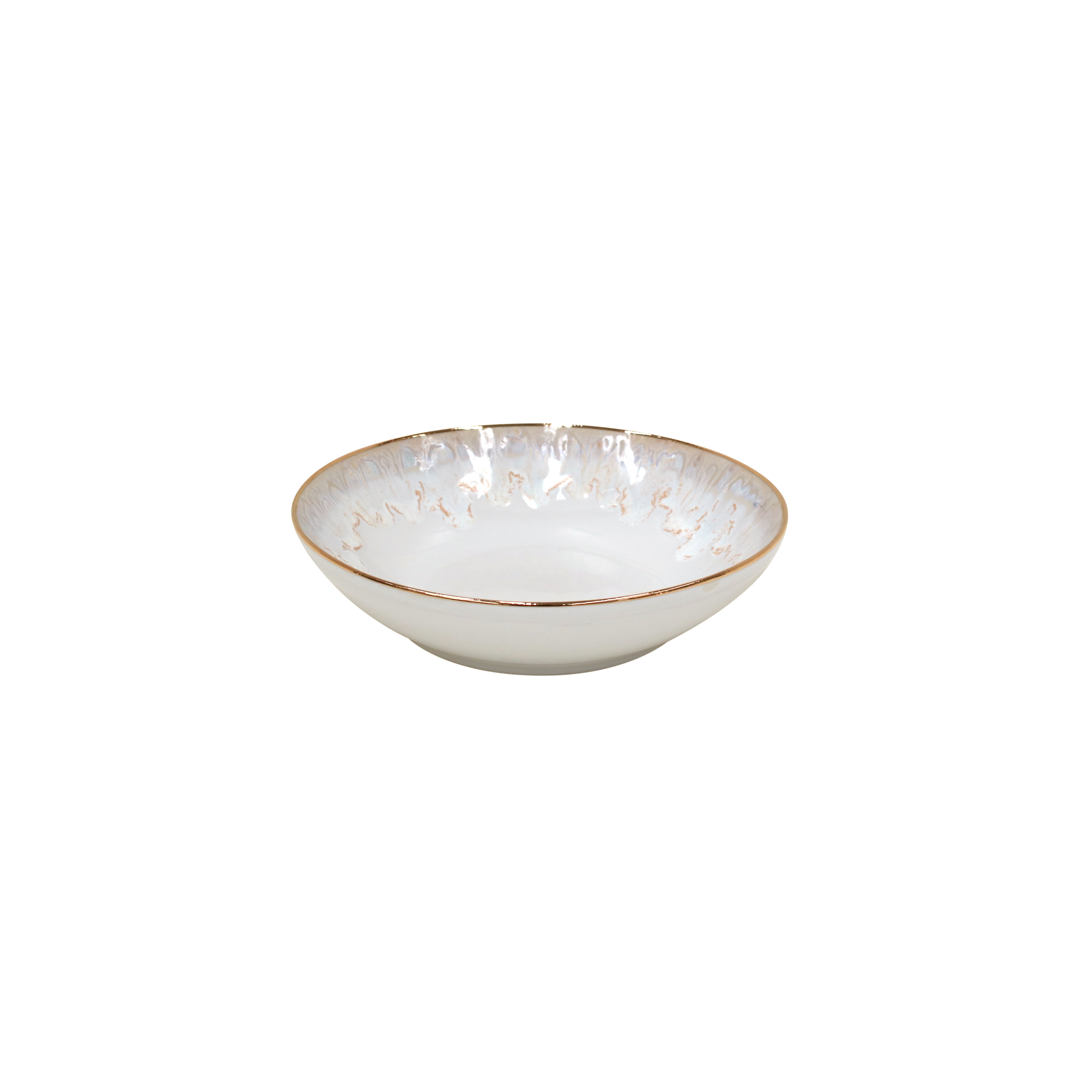 Taormina White-gold Soup/pasta Bowl 21.5cm Gift