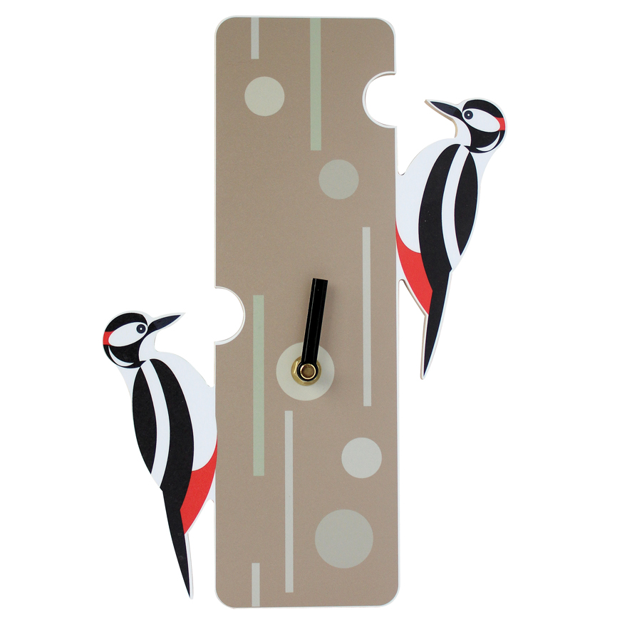 I Like Birds Wall Clock Woodpecker Gift