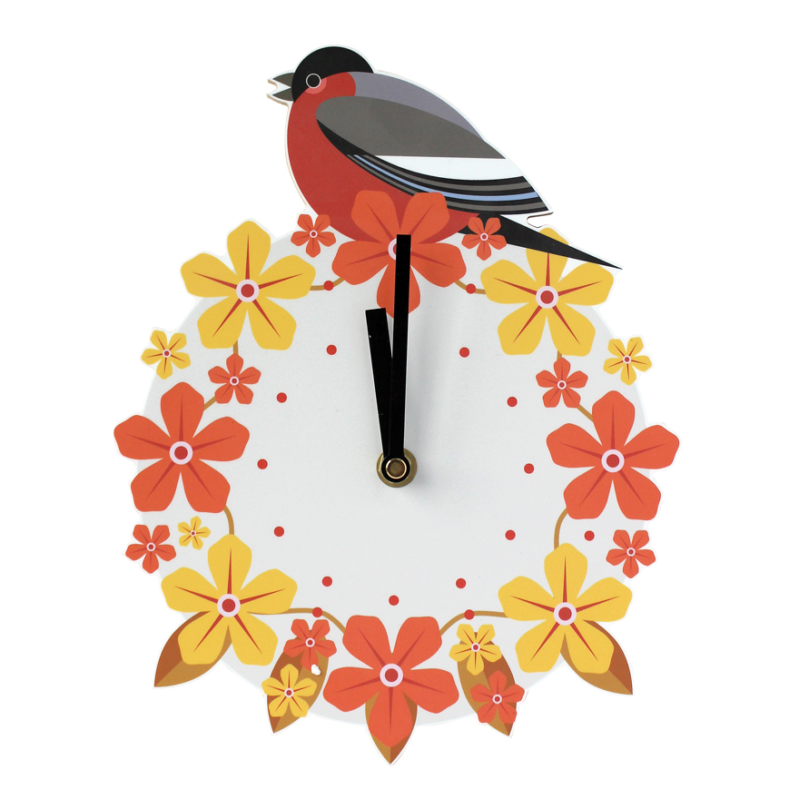 I Like Birds Wall Clock Bullfinch Gift