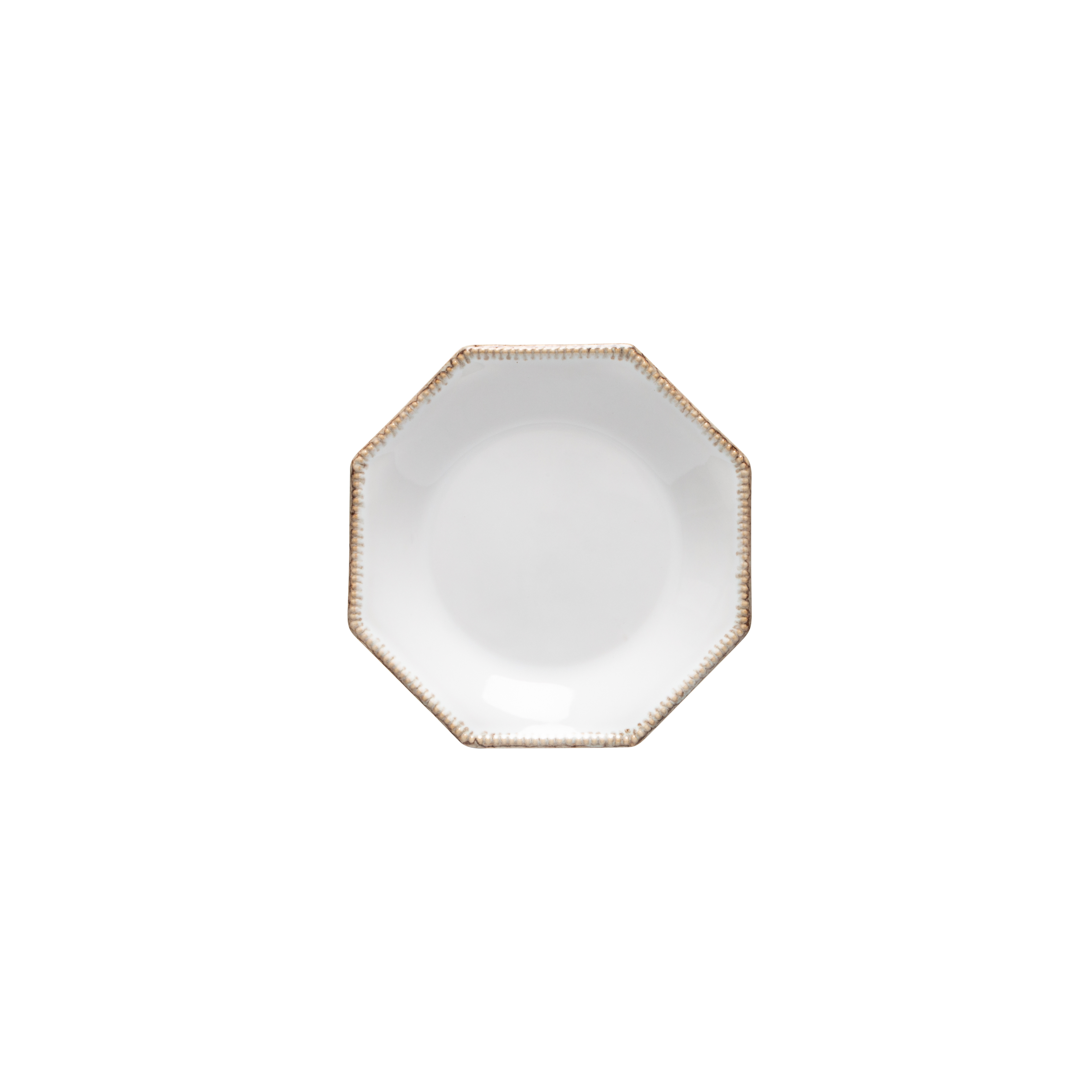 Luzia Cloud White Octagonal  Bread Plate Gift