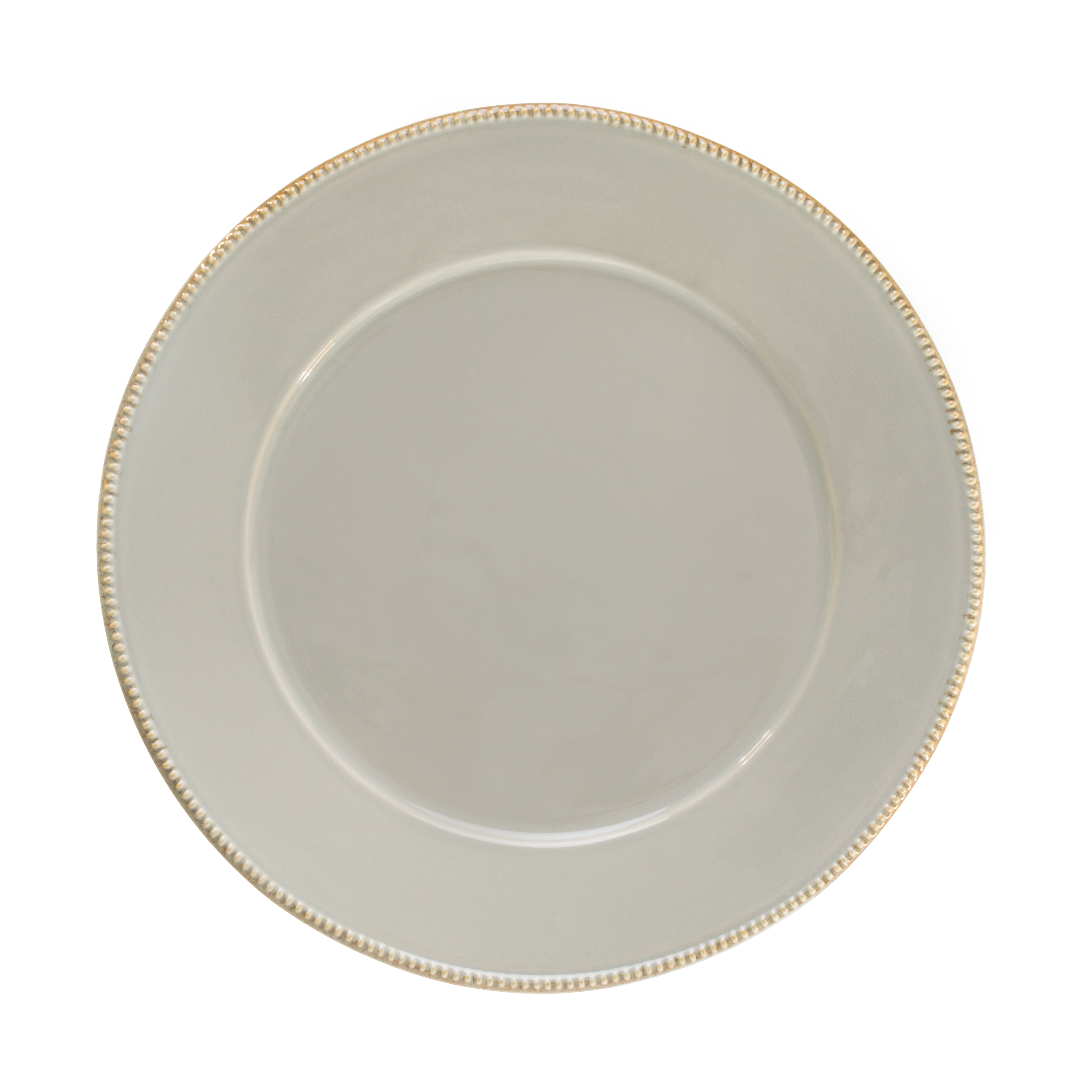 Luzia Ash Grey Round Charger Plate/platter Gift
