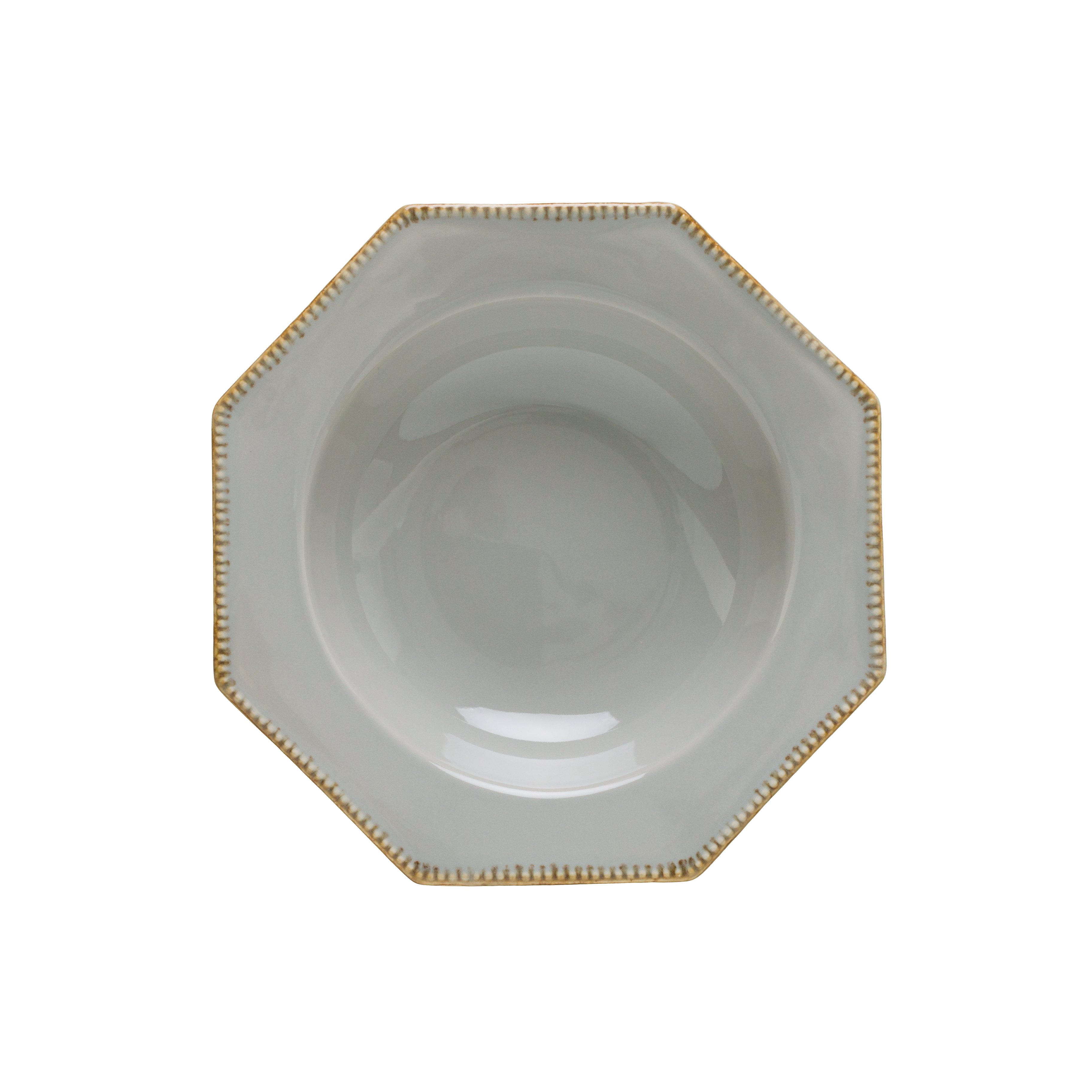 Luzia Ash Grey Octagonal Soup/pasta Plate Gift