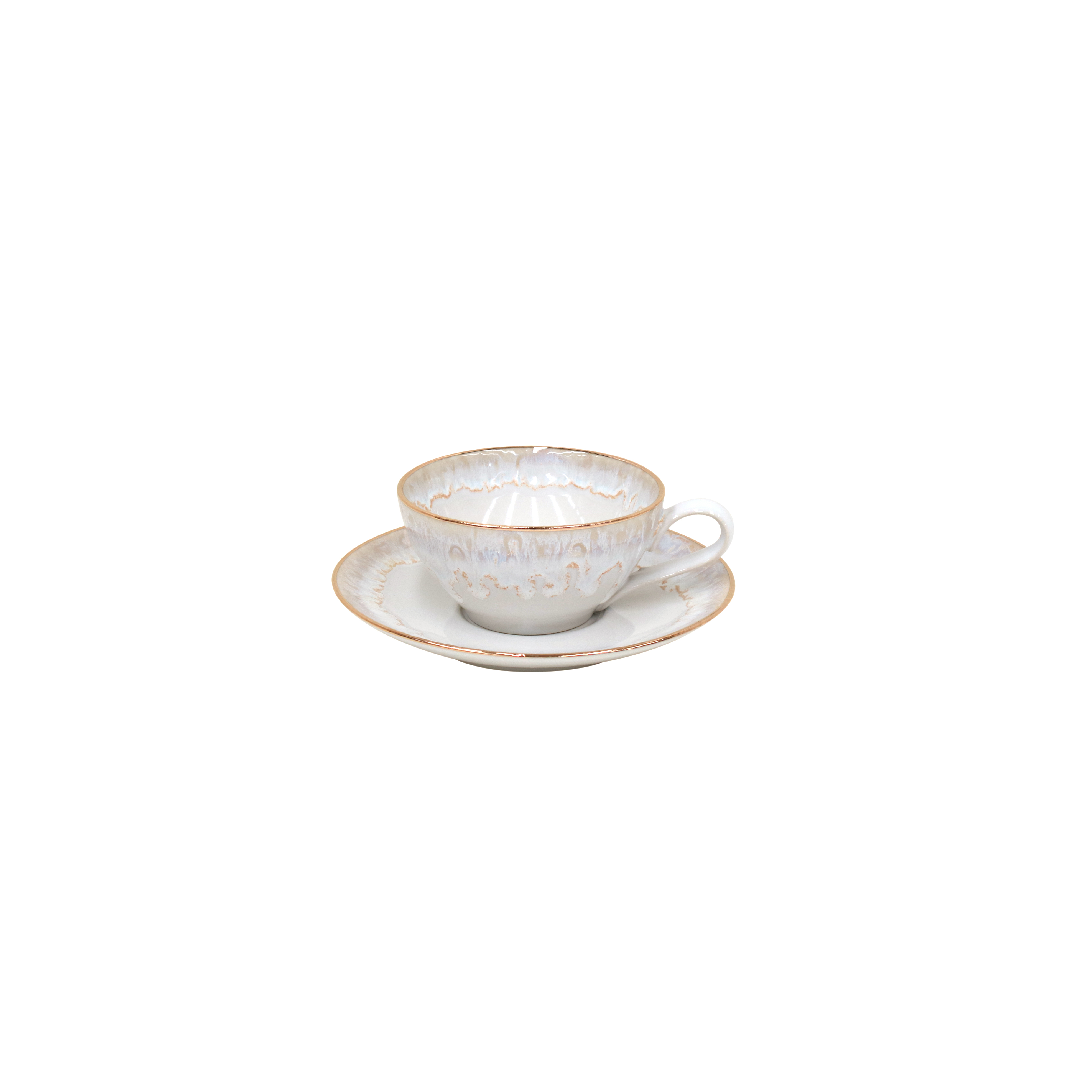 Taormina White-gold Teacup & Saucer 0.2l Gift
