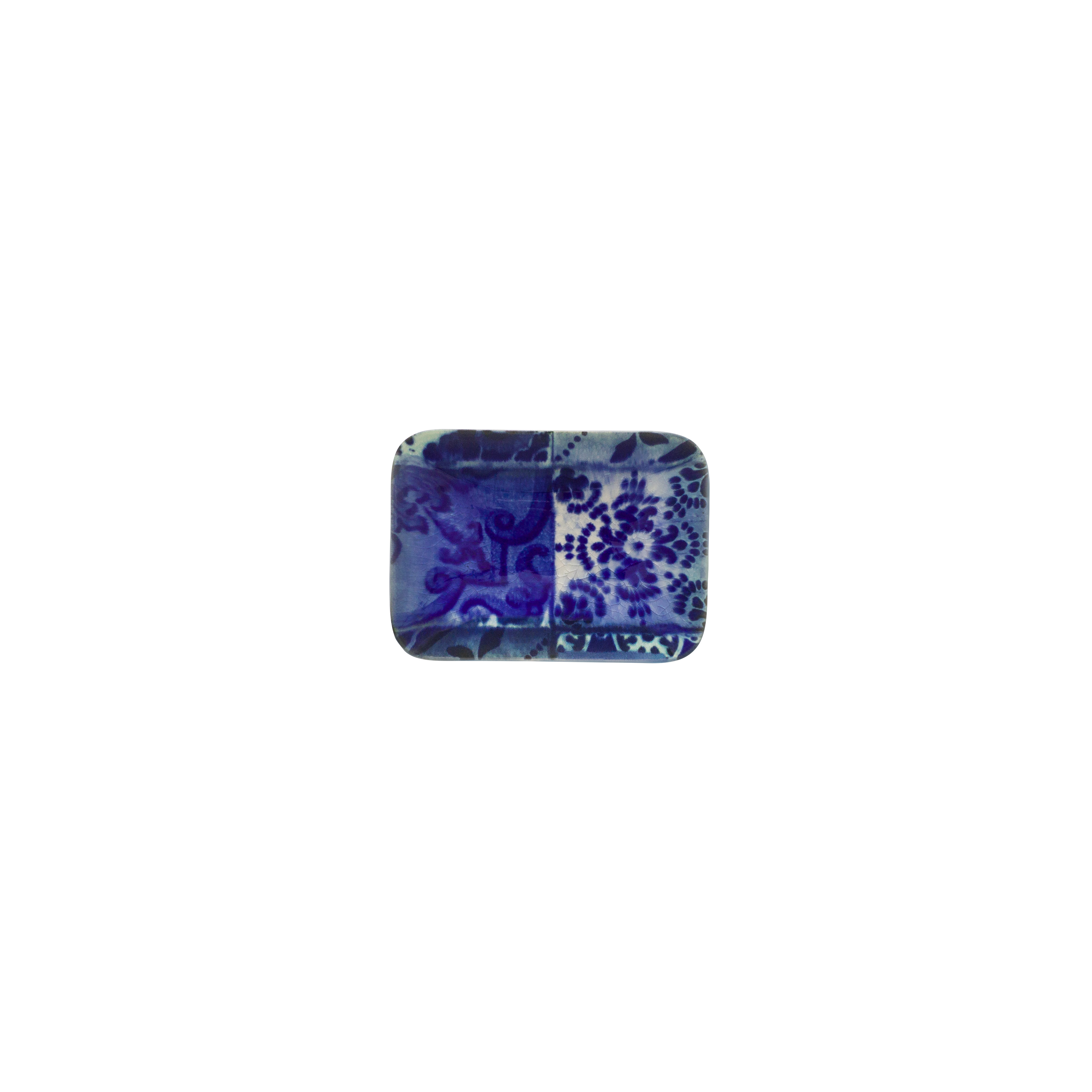 Lisboa Blue Tiles Bath Soap Dish 13.1cm Gift