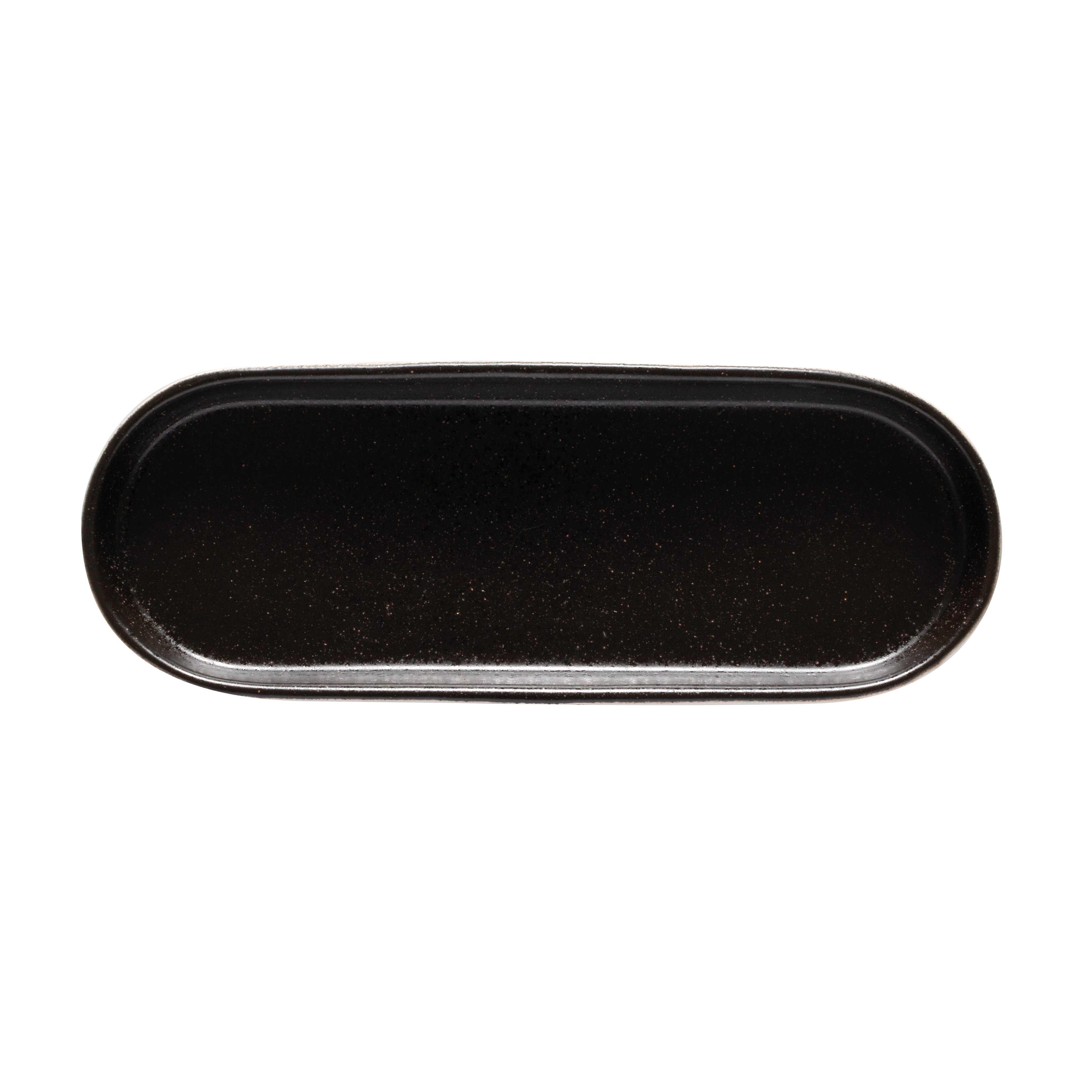 Notos Latitude Black Deep Oval Tray 25.1cm Gift