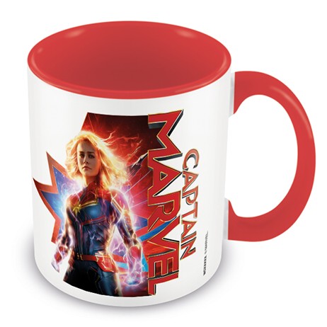 Marvel Boxed Mug Coloured Inner Captain Marvel Gift
