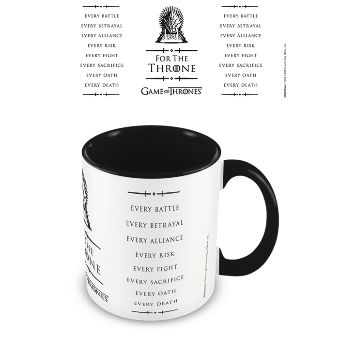 Game Of Thrones Boxed Mug Coloured Inner Throne Gift