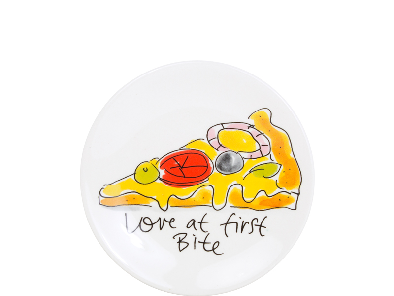 Blond Snack Valentines Plate 12 Cm Love At.. Gift
