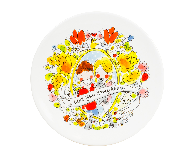 Blond Easter Plate 22 Cm I Love You Gift