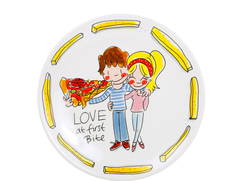 Blond Snack Plate 22 Cm Love Gift
