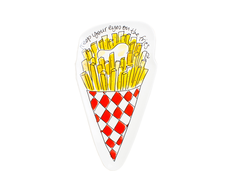 Blond Snack 3d Plate Fries 23 X 12.5 Cm Gift
