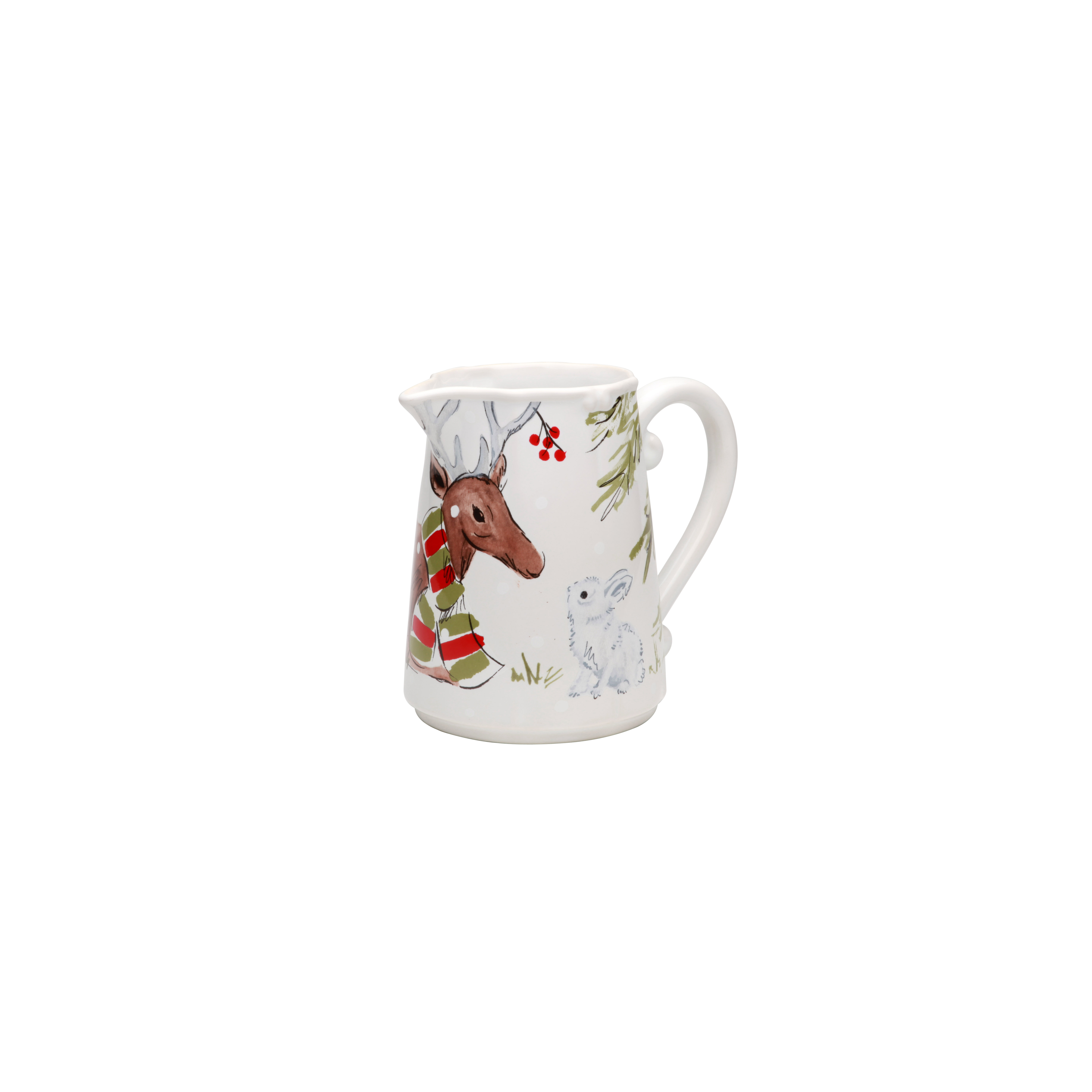 Deer Friends White Pitcher 1.87l Gift