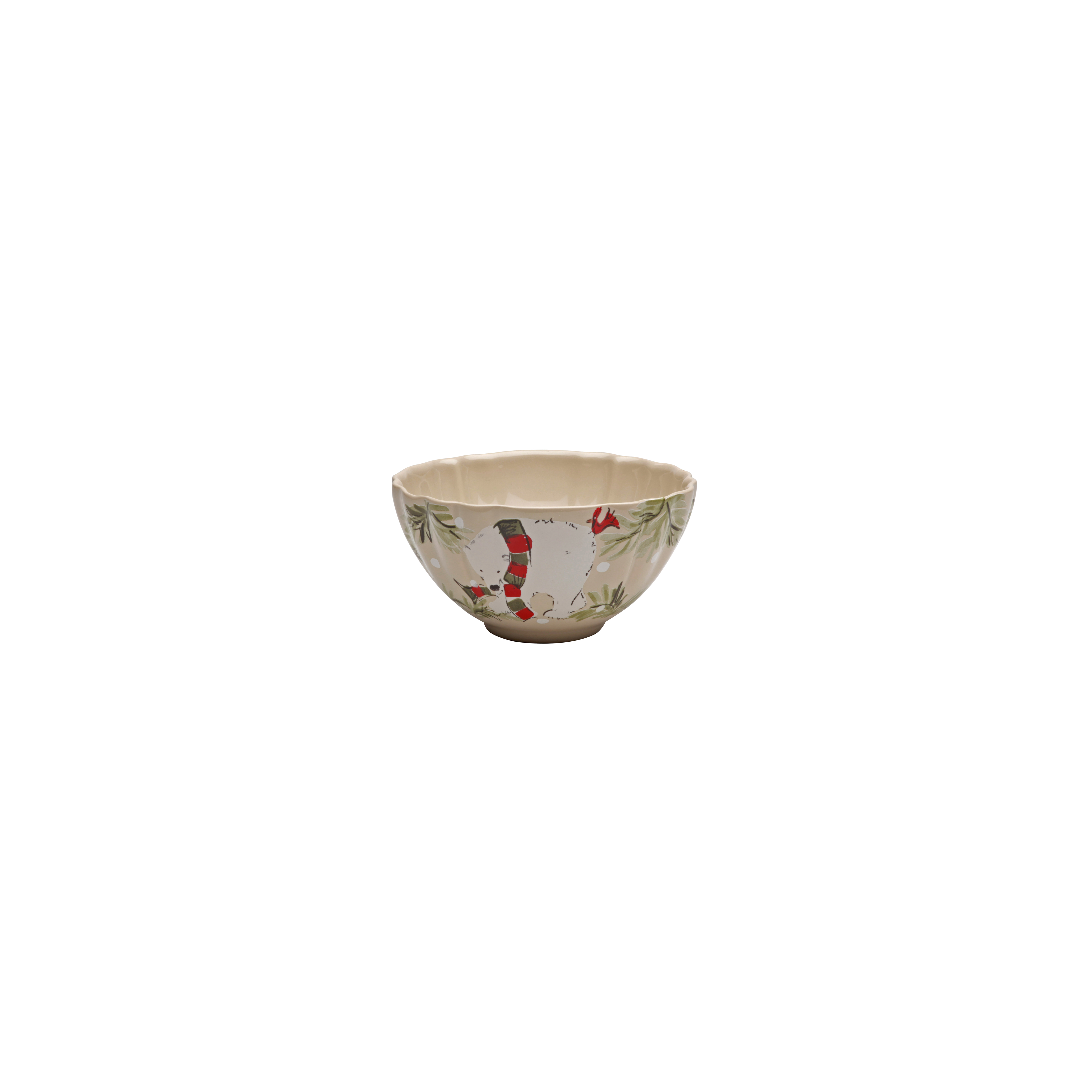 Deer Friends Linen Soup/cereal Bowl 16.2cm Gift