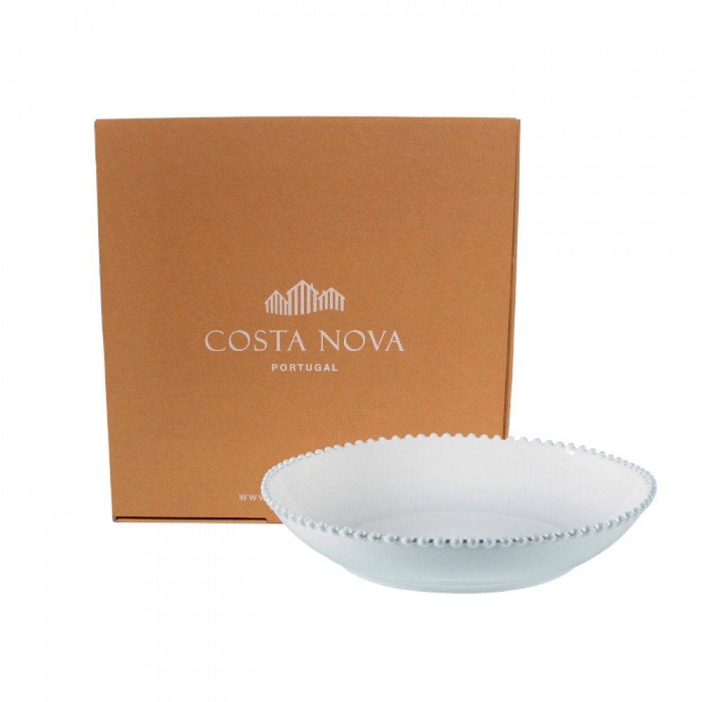 Costa Nova Gift Pearl White Pasta/serving Bowl Gift