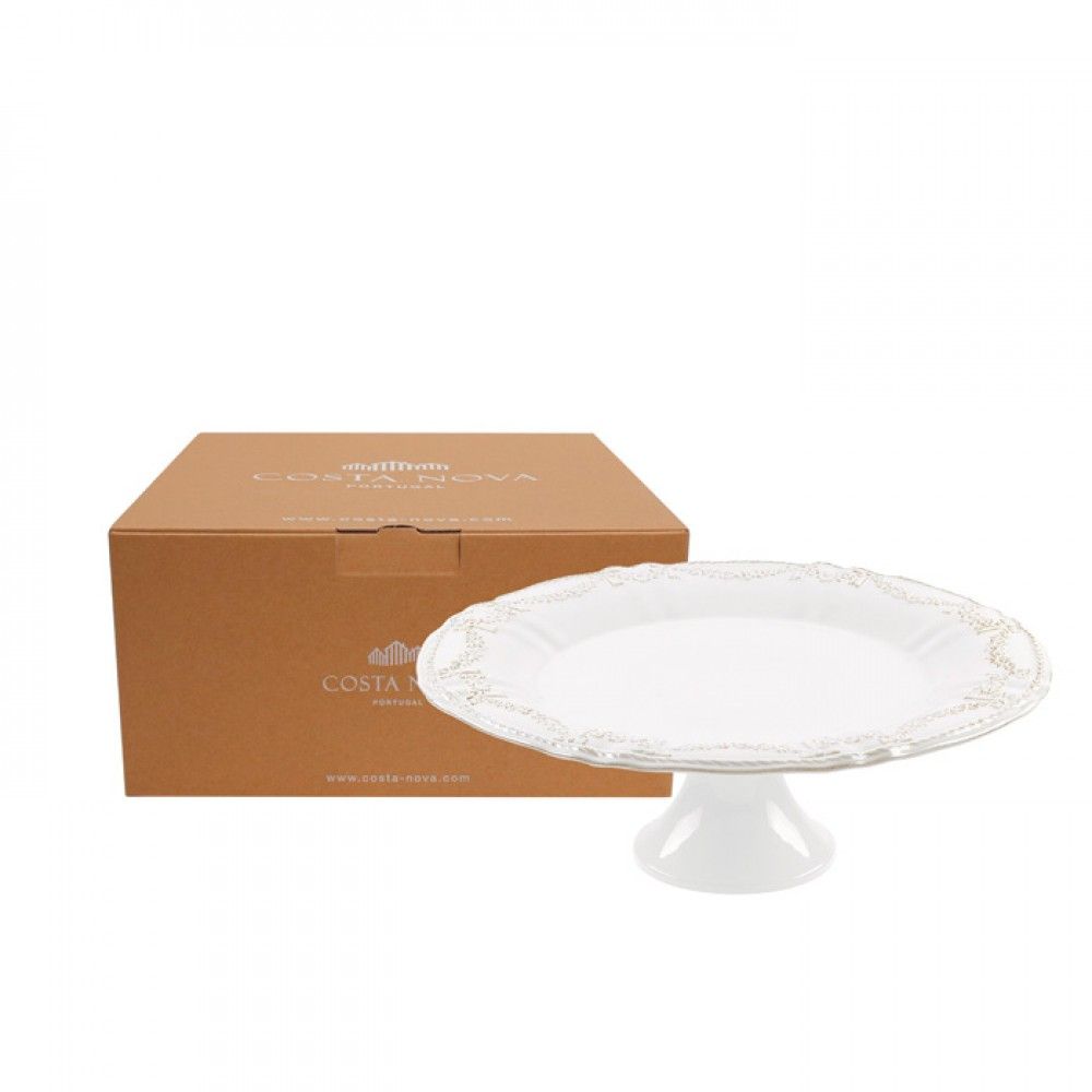 Costa Nova Gift Village White Footed Bowl Large Gift