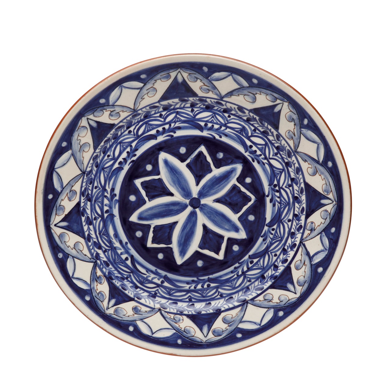 Alentejo Terracotta Indigo Salad Plate 22.9cm Gift