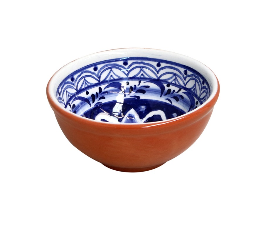 Alentejo Terracotta Indigo Dip Bowl 11.4cm Gift