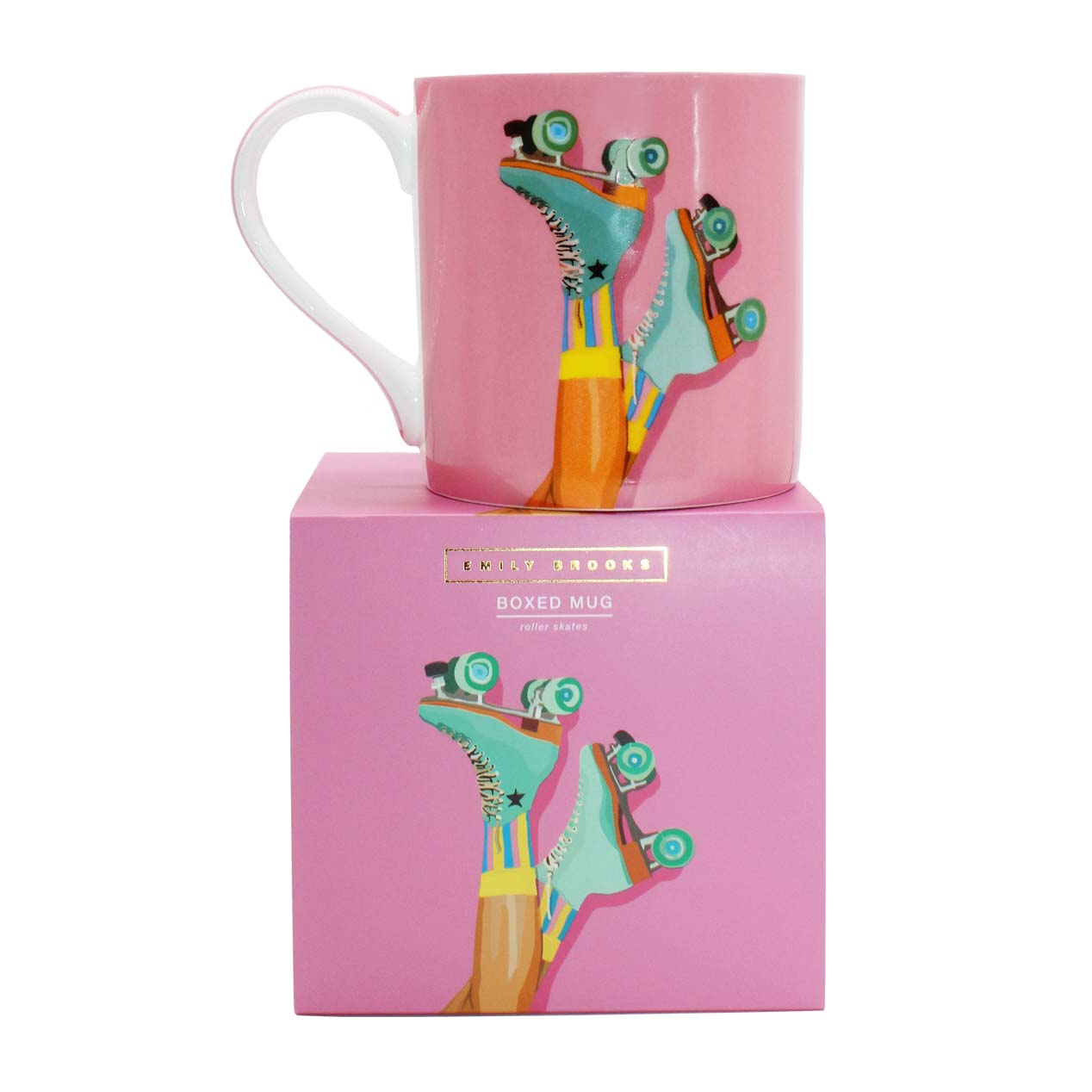 Emily Brooks Boxed Mug Skates Gift