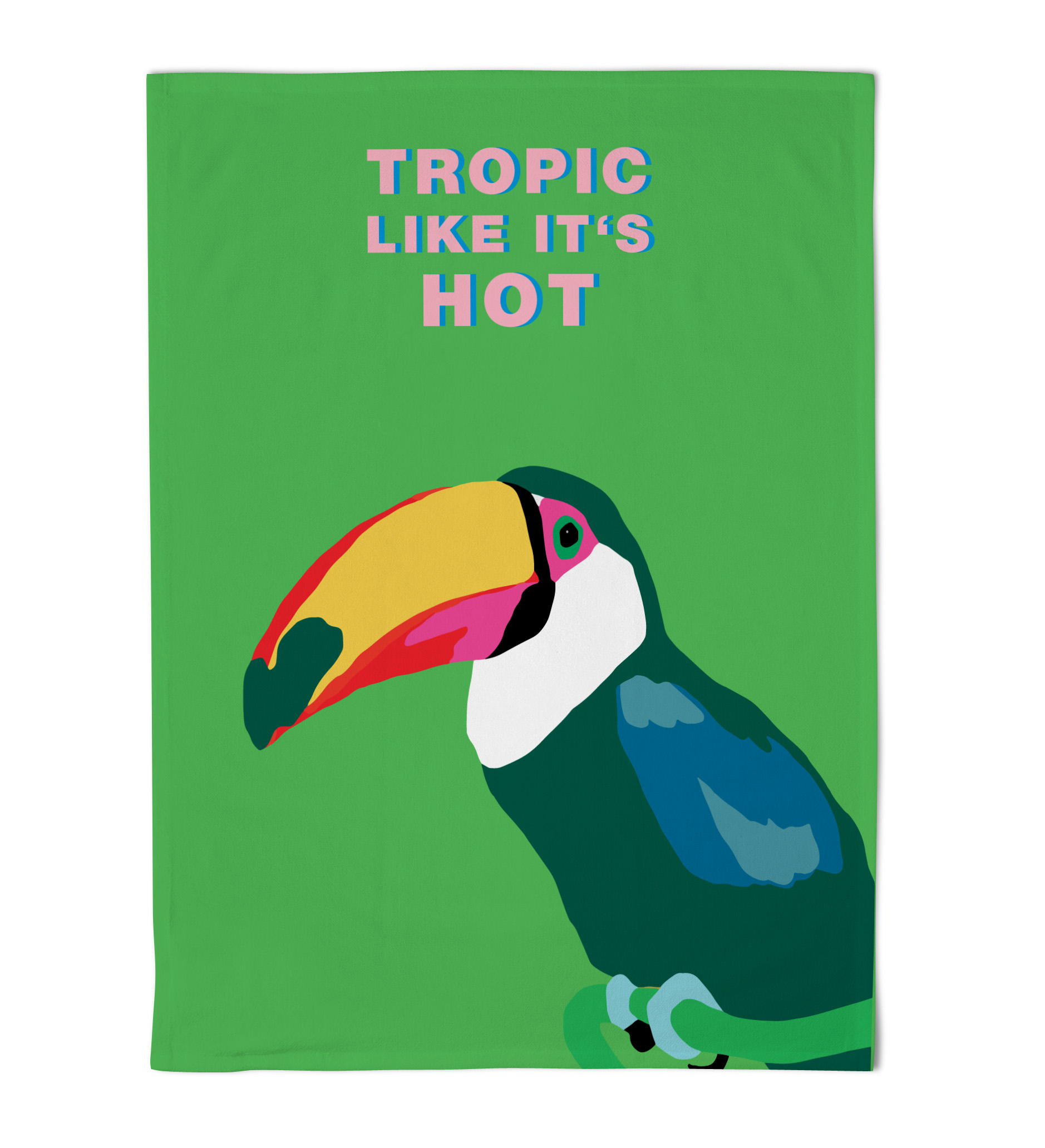 Emily Brooks Tea Towel Toucan Green Gift