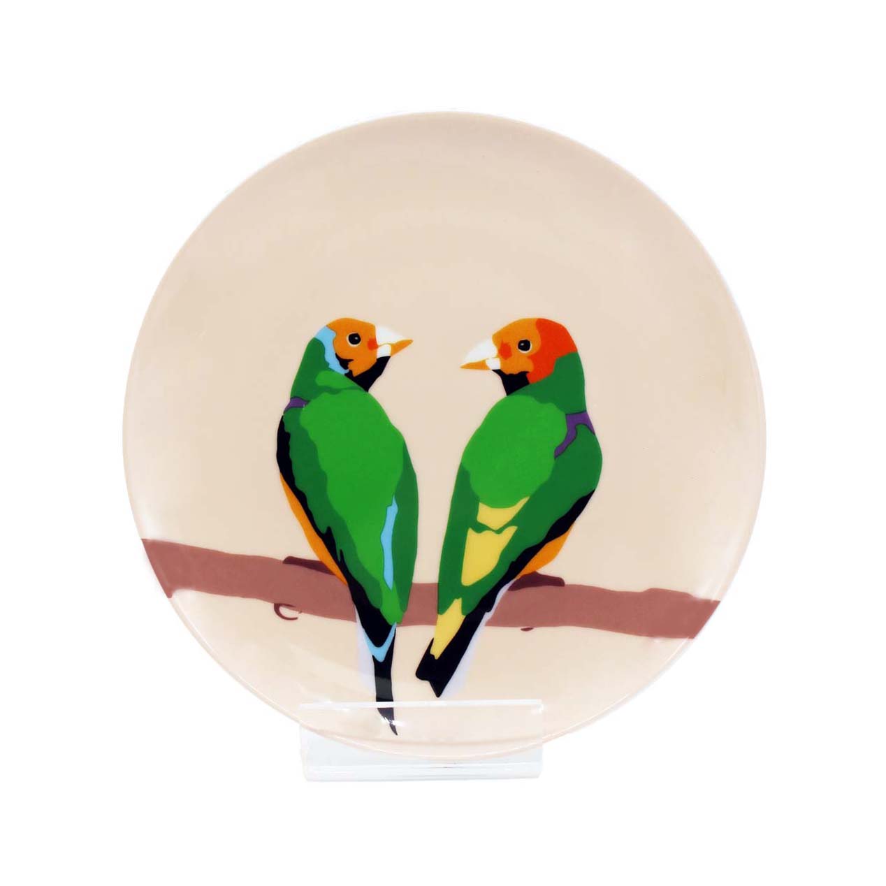 Emily Brooks Plate 21cm Love Birds Gift