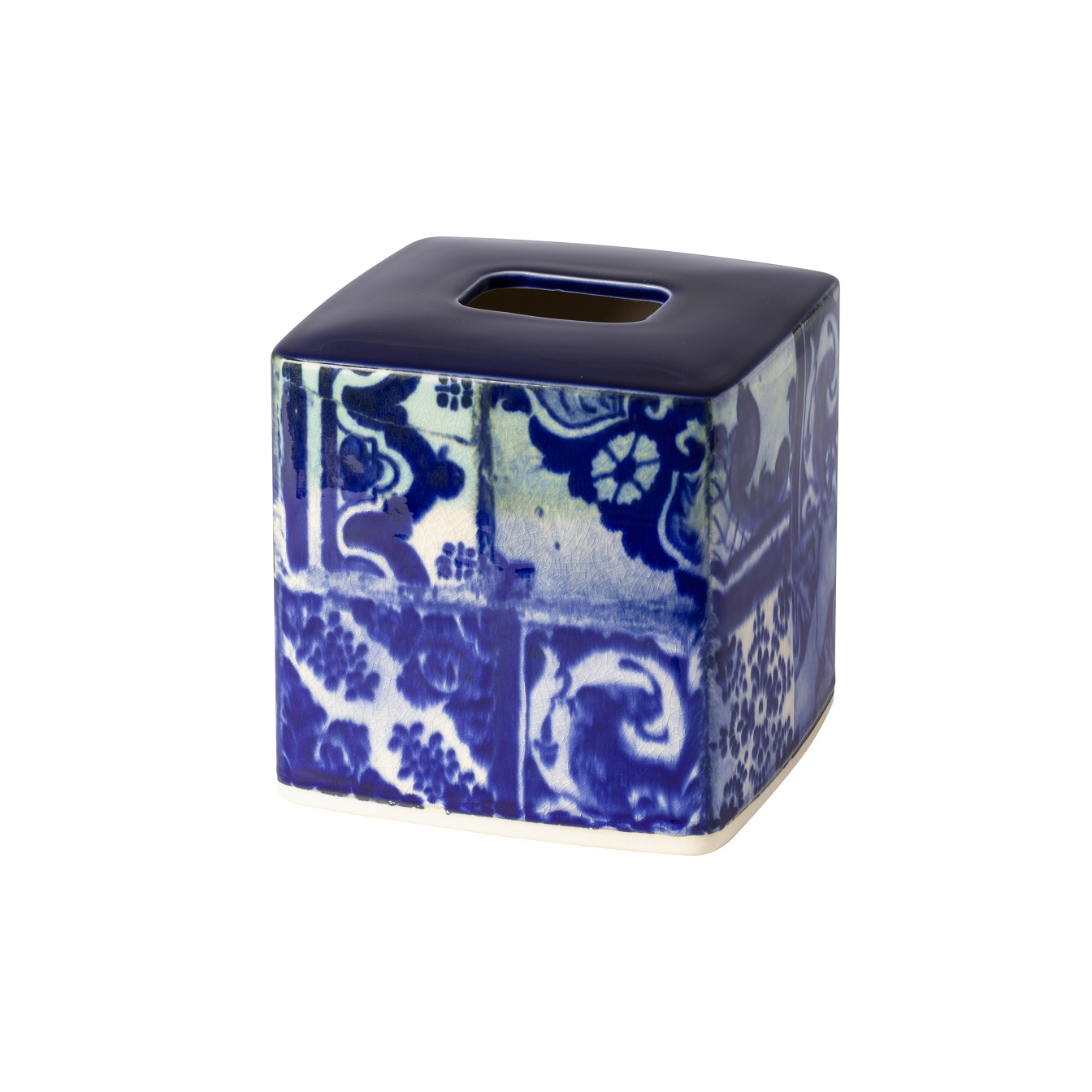 Lisboa Blue Tiles Bath Boutique Tissue Holder Gift