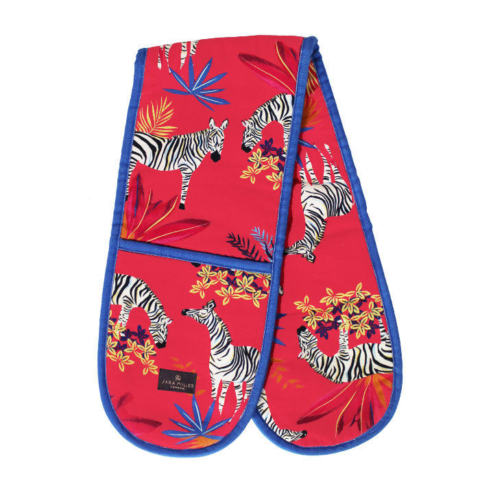 Sara Miller Double Oven Glove Tahiti Zebra Gift
