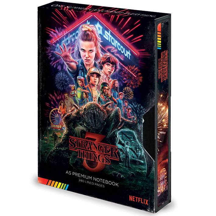 Stranger Things Premium A5 Notebook Vhs S3 Gift