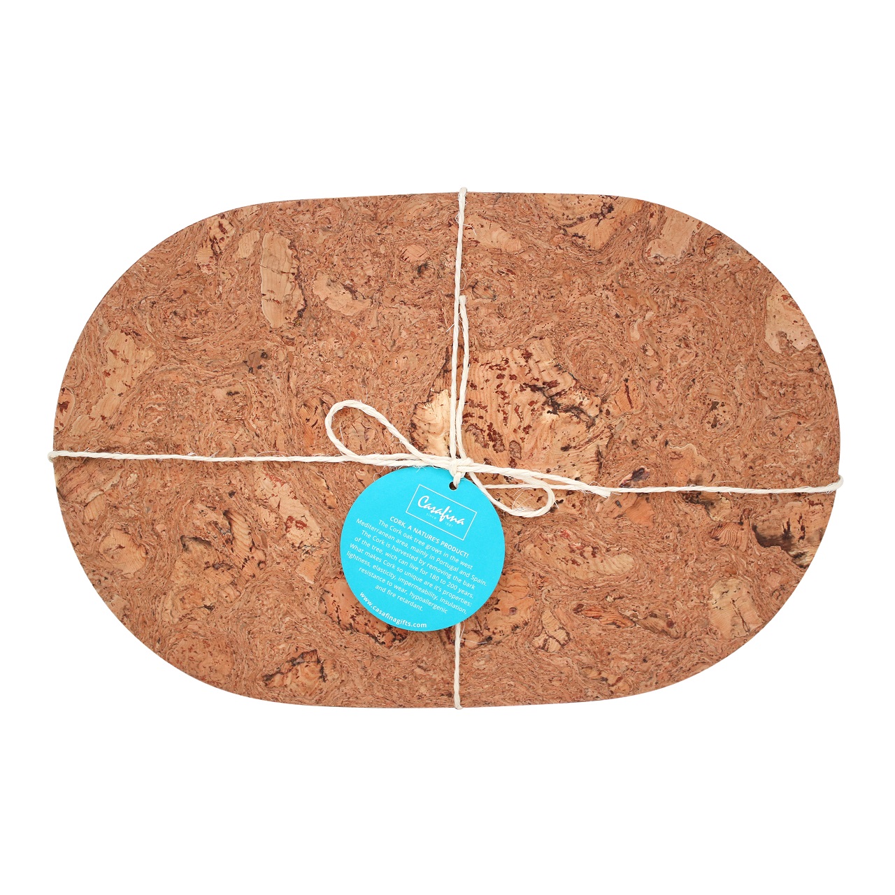 Cork Set 4 Oval Place Mats Iceberg 44cm X1 Gift