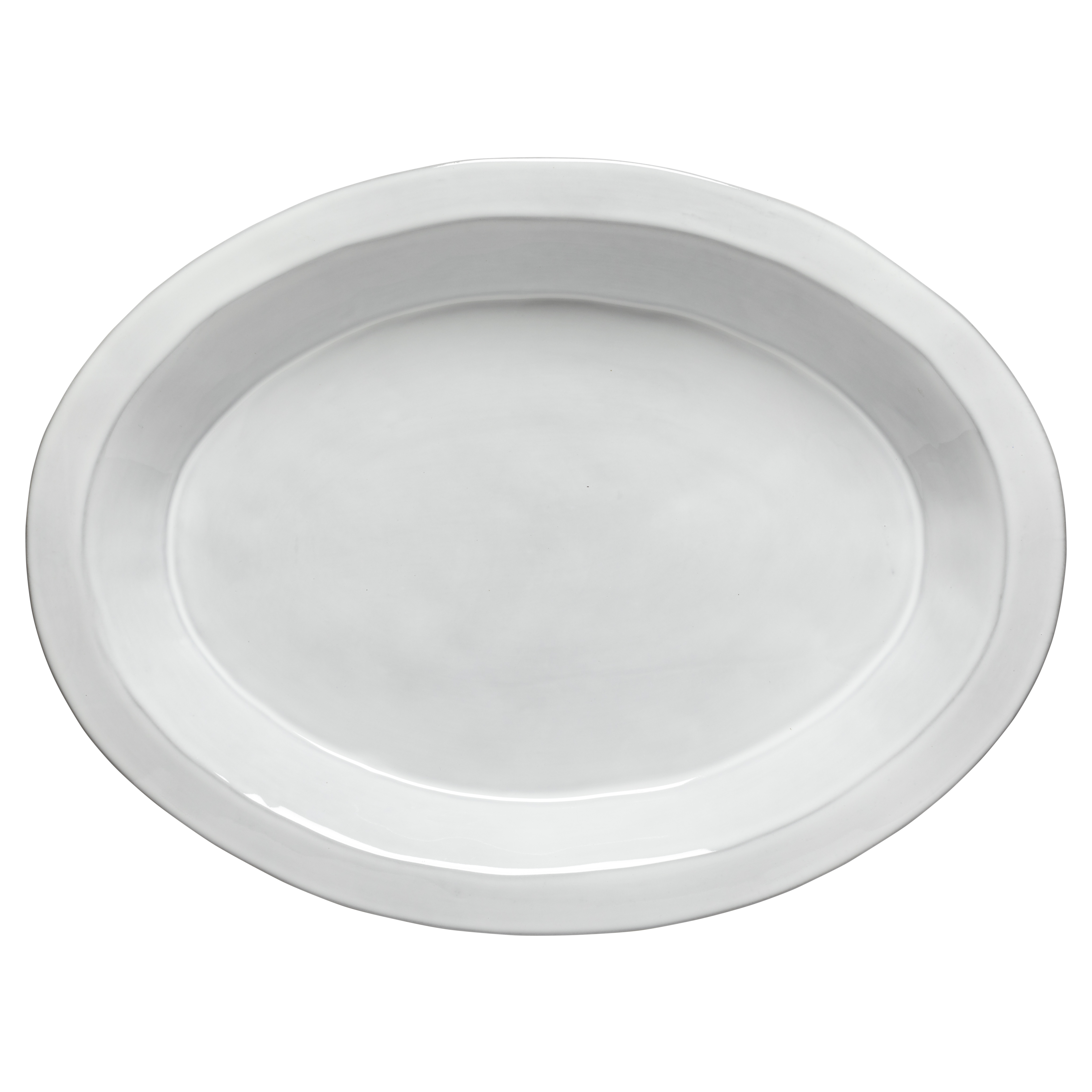 Plano White Oval Platter 40cm X1 Gift