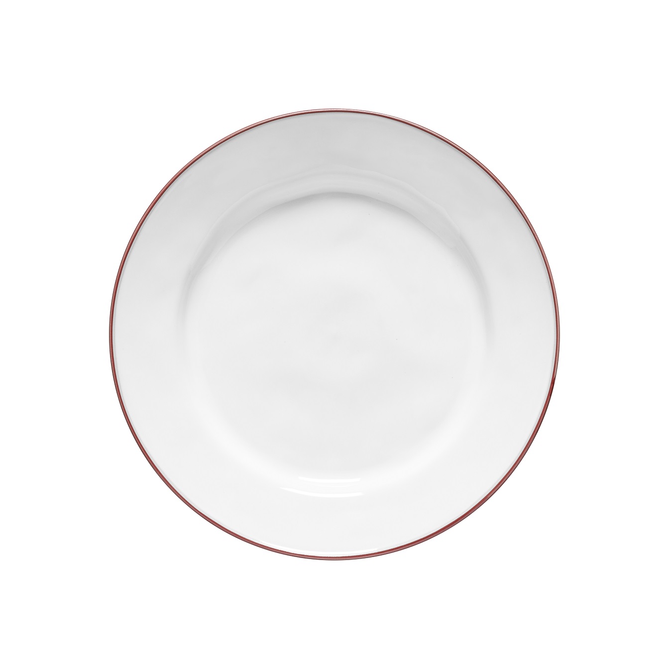 Beja White/red Dinner Plate 28cm Gift