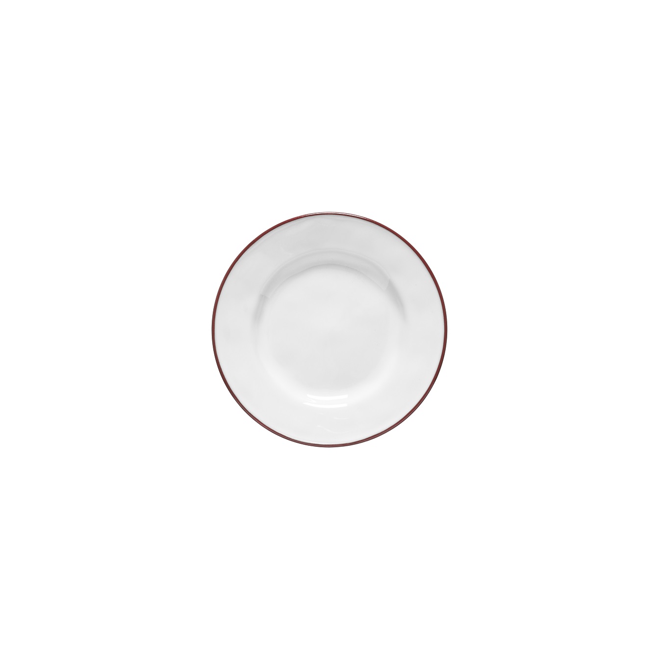 Beja White/red Bread Plate 15cm Gift