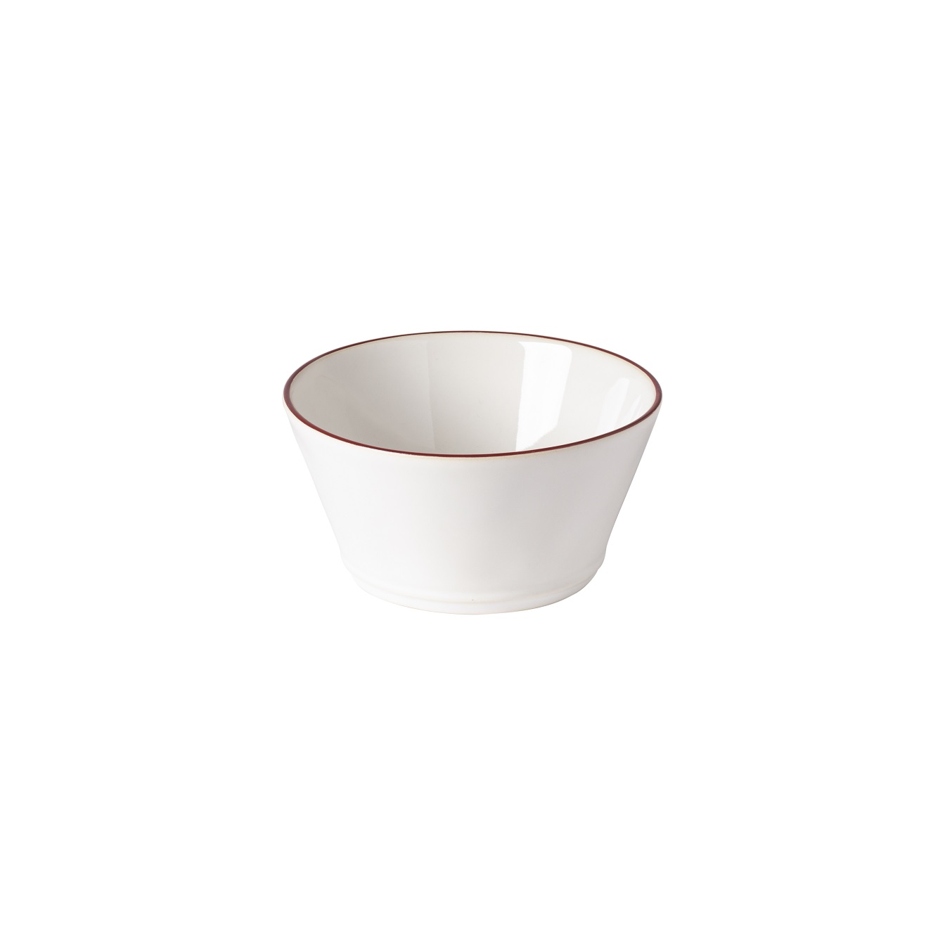 Beja White/red Soup/cereal Bowl 14cm Gift