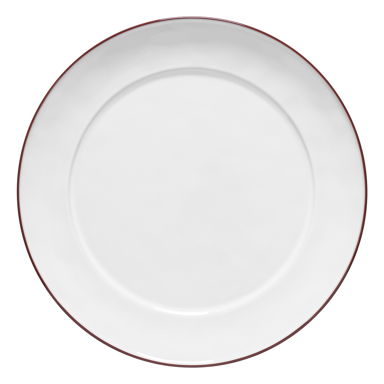 Beja Wht/red Round Platter 38cm Gift