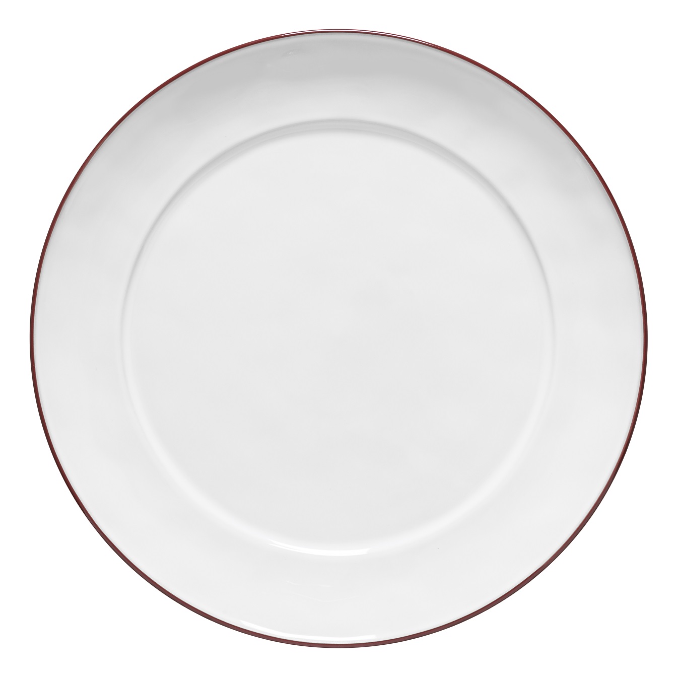 Beja White/red Round Platter 38cm Gift