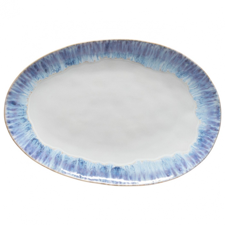 Brisa Ria Blue Oval Platter Large 41cm Gift