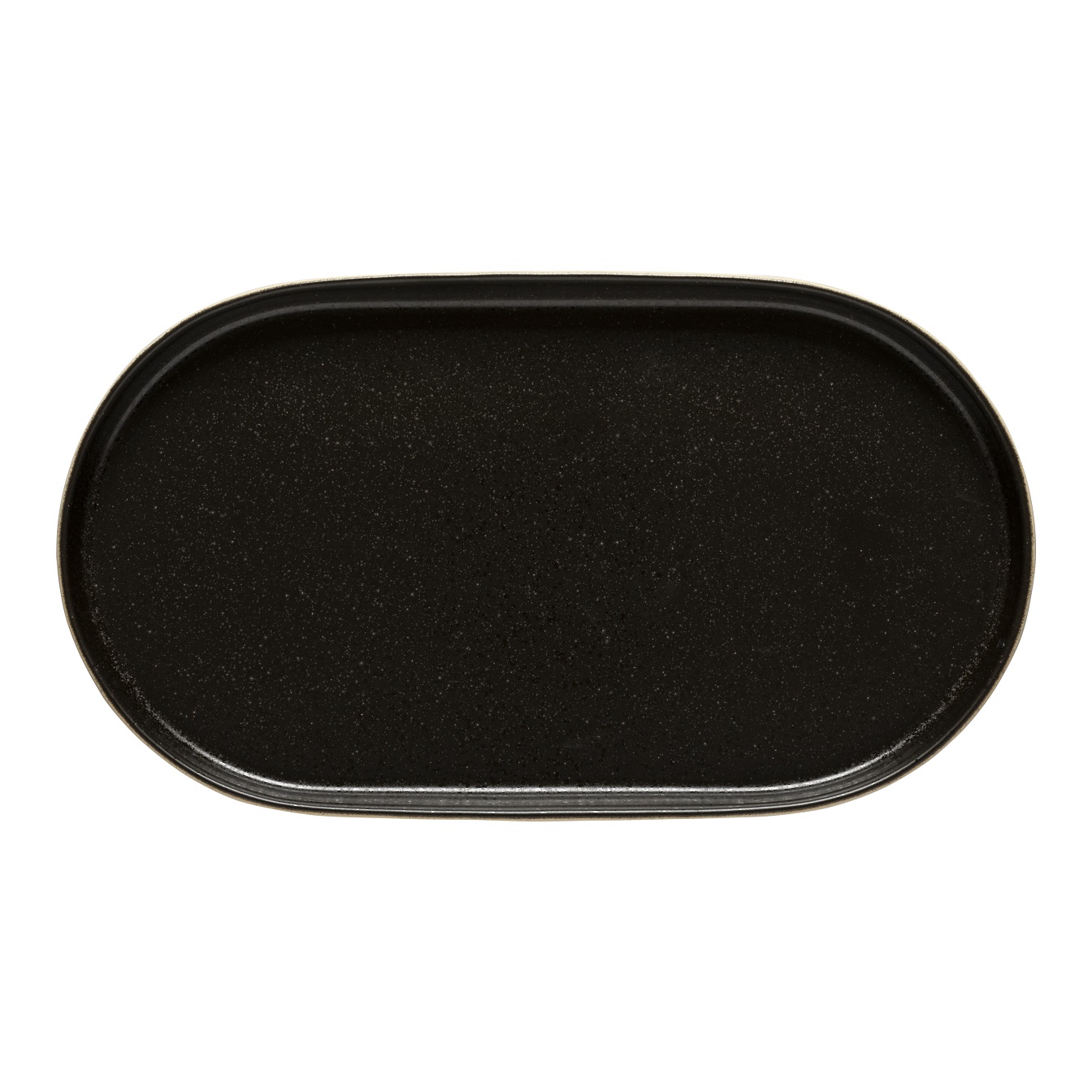 Notos Latitude Black Oval Platter/tray 37cm X1 Gift