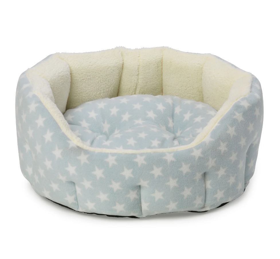 Hop Fleece Star Snuggle Oval Blue Medium Gift